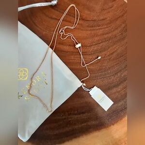 *Rare* Kendra Scott Thin Chain Adjustable Necklace Rose Gold